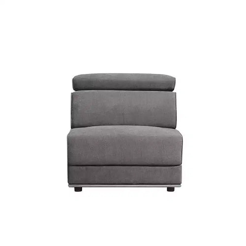 Fauteuil d'appoint Alwin Acme Furniture en tissu gris foncé