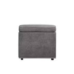 Fauteuil d'appoint Alwin Acme Furniture en tissu gris foncé