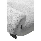 Fauteuil d'appoint moderne Manhattan Comfort Bartow en tissu tissé, couleur ivoire/noir