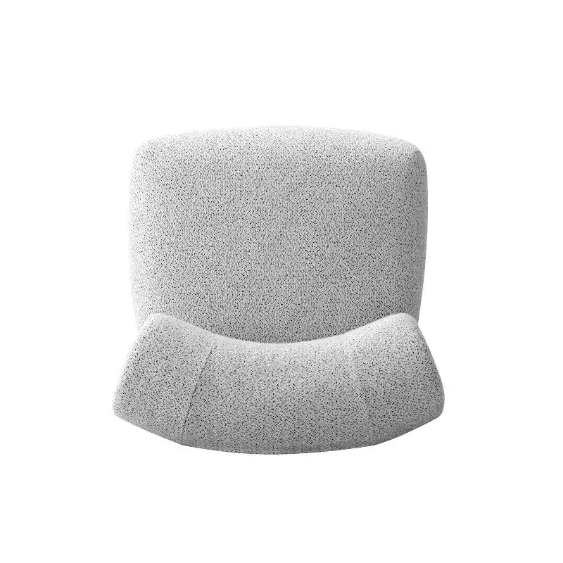 Fauteuil d'appoint moderne Manhattan Comfort Bartow en tissu tissé, couleur ivoire/noir