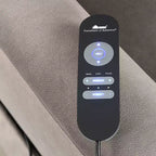 MAISON : Fauteuil inclinable et releveur électrique en flanelle Nightfall avec chauffage et massage Gris