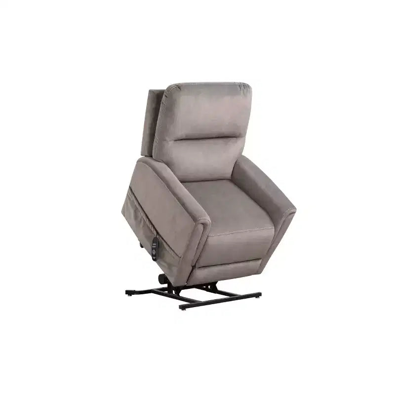 MAISON : Fauteuil inclinable et releveur électrique en flanelle Nightfall avec chauffage et massage Gris