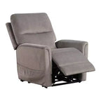 MAISON : Fauteuil inclinable et releveur électrique en flanelle Nightfall avec chauffage et massage Gris