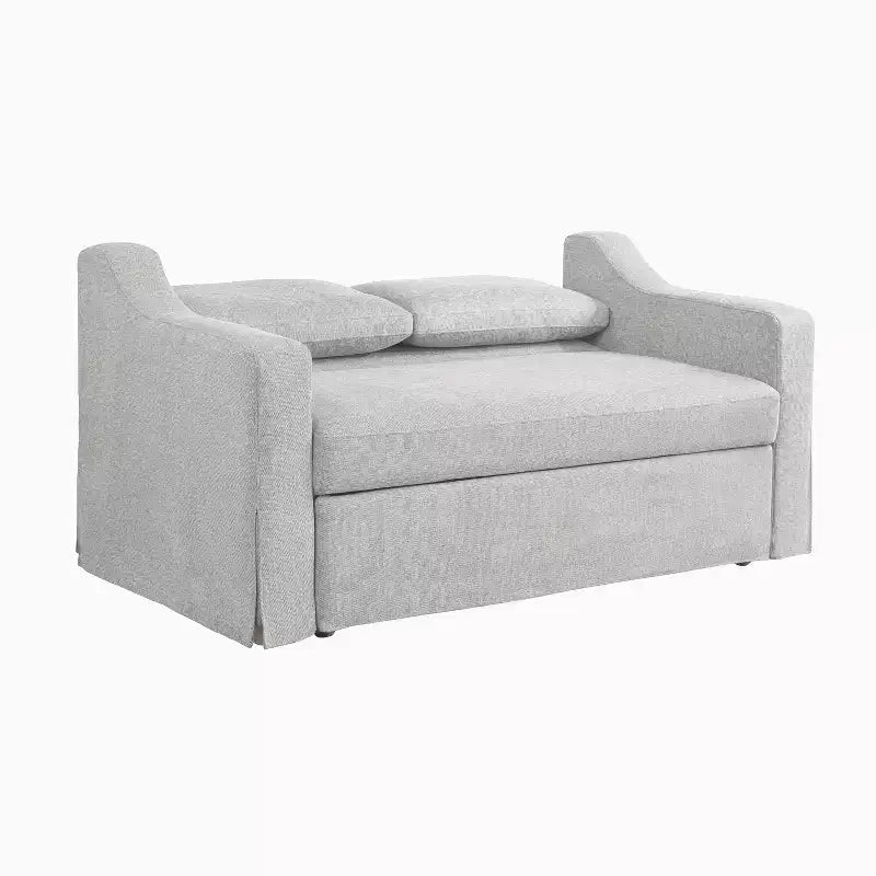 Causeuse convertible Serta Hans en lin tissé