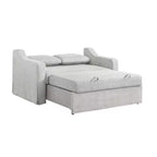 Causeuse convertible Serta Hans en lin tissé