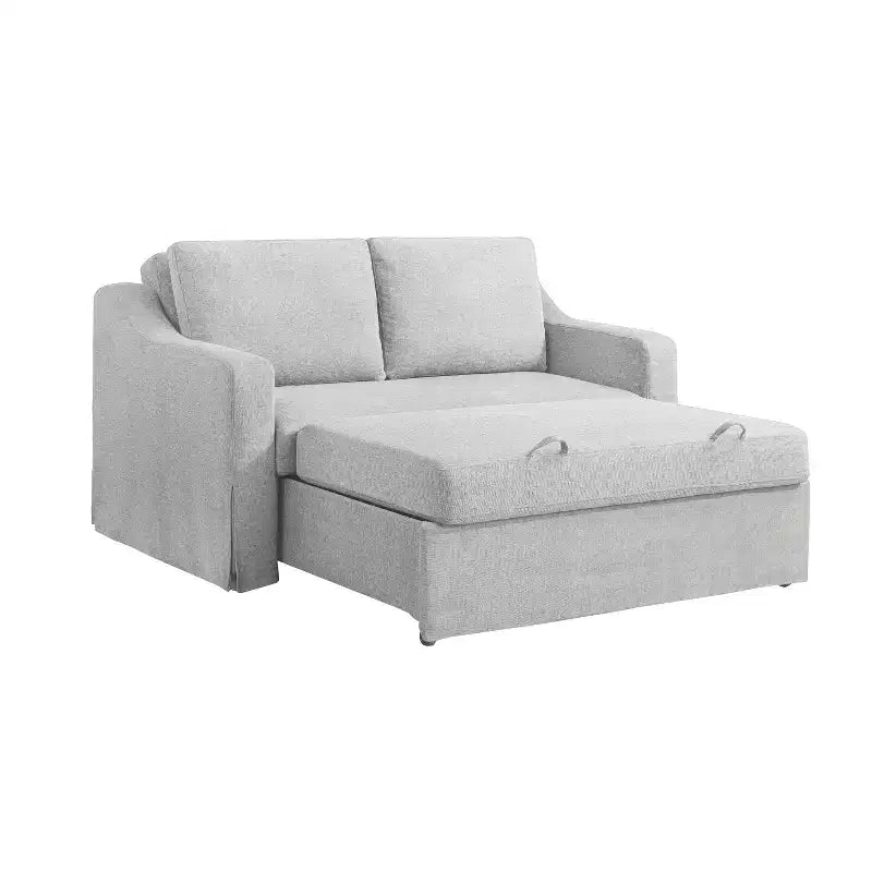 Causeuse convertible Serta Hans en lin tissé