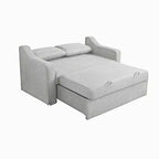 Causeuse convertible Serta Hans en lin tissé
