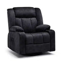 COMHOMA Massage Power Recliner Chair Heated Rocker 360 Swiveling Sofa Black