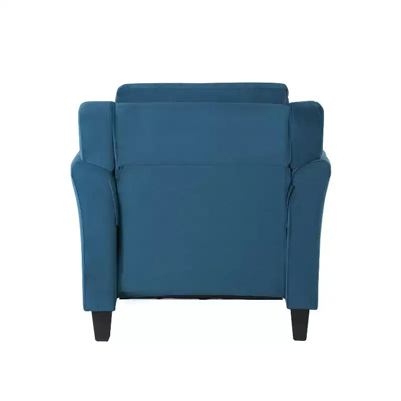 Lifestyle Solutions Fauteuil Harper en Velours Bleu