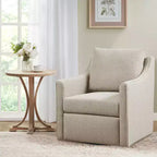 Fauteuil pivotant Martha Stewart Christian, naturel