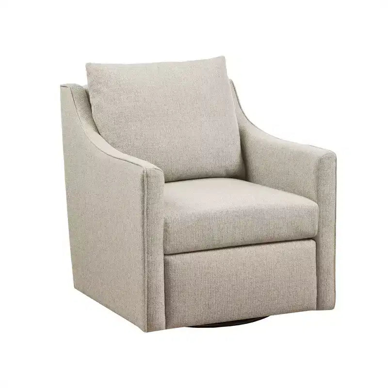 Fauteuil pivotant Martha Stewart Christian, naturel