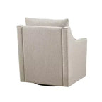 Fauteuil pivotant Martha Stewart Christian, naturel