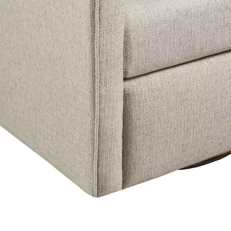 Fauteuil pivotant Martha Stewart Christian, naturel