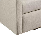 Fauteuil pivotant Martha Stewart Christian, naturel