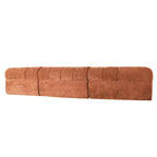 Christopher Knight Home Diego, canapé sectionnel moderne en mousse haute densité, en forme de L, avec dossier bas, 31 cm, orange