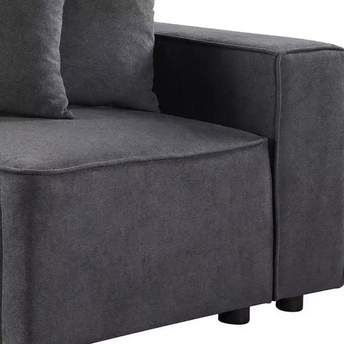 Fauteuil d'appoint rembourré de 71 cm en tissu gris Silvester - Acme Furniture : Structure en bois, aucun assemblage requis