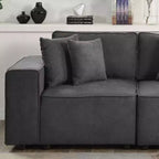 Fauteuil d'appoint rembourré de 71 cm en tissu gris Silvester - Acme Furniture : Structure en bois, aucun assemblage requis