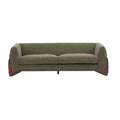 Christopher Knight Home Mia 82.75" Boucle Fabric 3 Seater Sofa Olive Green