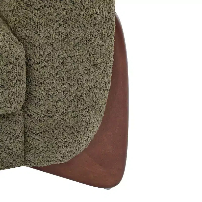 Christopher Knight Home Mia Canapé 3 places en tissu bouclé de 82,75 po vert olive