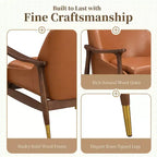 Christopher Knight Home Lot de 2 fauteuils d'appoint modernes Evelyn en similicuir et bois noir