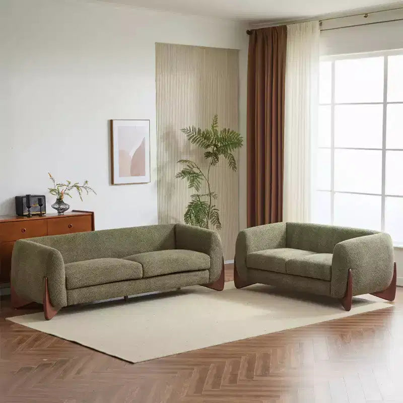 Christopher Knight Home Lucy Ensemble canapé 3 places et 2 places combinés, moderne et capitonné, vert