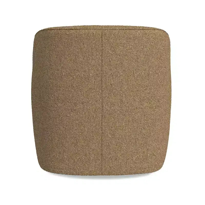 Fauteuil d'appoint pivotant HomePop en tissu rembourré beige clair