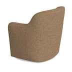 Fauteuil d'appoint pivotant HomePop en tissu rembourré beige clair