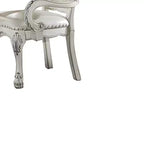 Fauteuil d'appoint Dresden 21" en cuir synthétique blanc cassé - Acme Furniture : Capitonné, Aucun assemblage requis, Cadre en bois composite