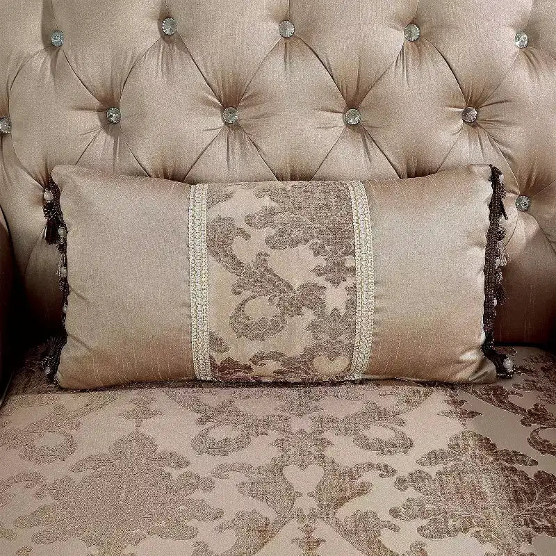 Fauteuil alsacien HOMES: Inside + Out, capitonné, cerisier foncé/marron clair