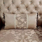 Fauteuil alsacien HOMES: Inside + Out, capitonné, cerisier foncé/marron clair