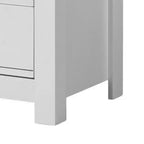 Commode 6 tiroirs blanche 47" - Benzara : Meubles de chambre contemporains, design compact