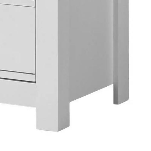 Commode 6 tiroirs blanche 47" - Benzara : Meubles de chambre contemporains, design compact