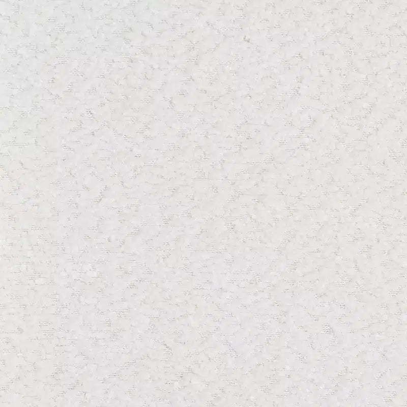 Table de chevet Baxton Studio Laria en tissu Teddy Bear, 2 tiroirs, blanc