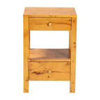 bali & pari Table de chevet à 2 tiroirs Azmi Wood placage de loupe de Mappa clair