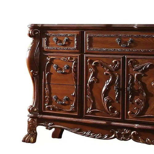 Commode Dresden Acme Furniture, finition chêne cerisier