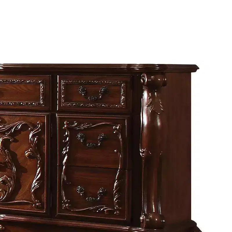 Commode Dresden Acme Furniture, finition chêne cerisier
