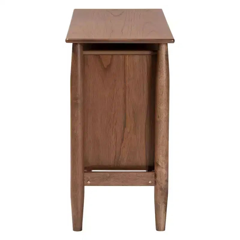 Commode en bois 6 tiroirs Baxton Studio Alyssa, noyer brun
