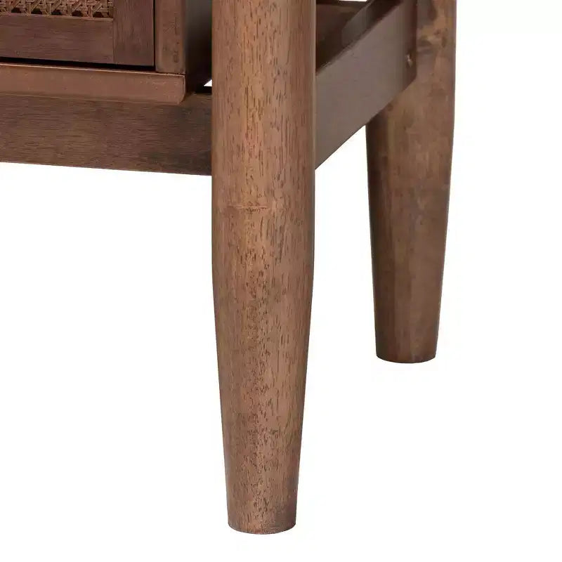 Commode en bois 6 tiroirs Baxton Studio Alyssa, noyer brun