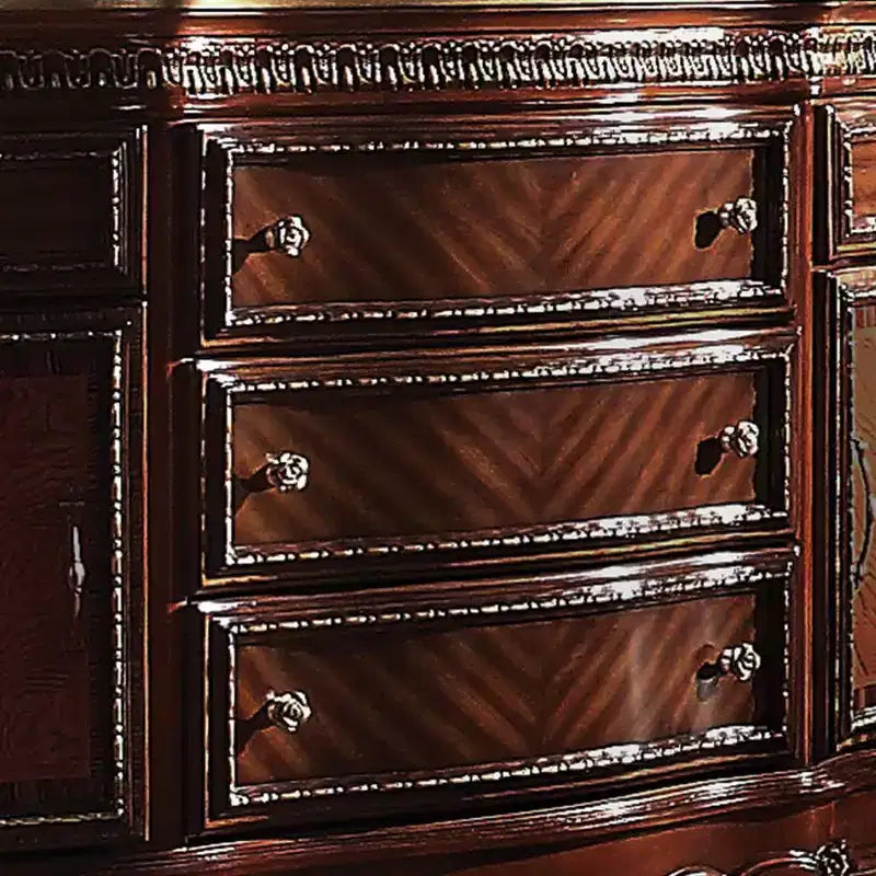 Commode Picardy 69 po Chêne Miel - Acme Furniture : Style Vintage, 5 Tiroirs et Armoires