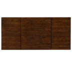 Meuble-lavabo en bois massif Linon Callie avec tabouret : design bohème, miroir rabattable, espace de rangement