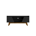 Marcus Mid-Century Modern 4 Shelf TV Stand for TVs up to 55": Media Console, Cable Management - Manhattan Comfort