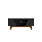 Marcus Mid-Century Modern 4 Shelf TV Stand for TVs up to 55": Media Console, Cable Management - Manhattan Comfort
