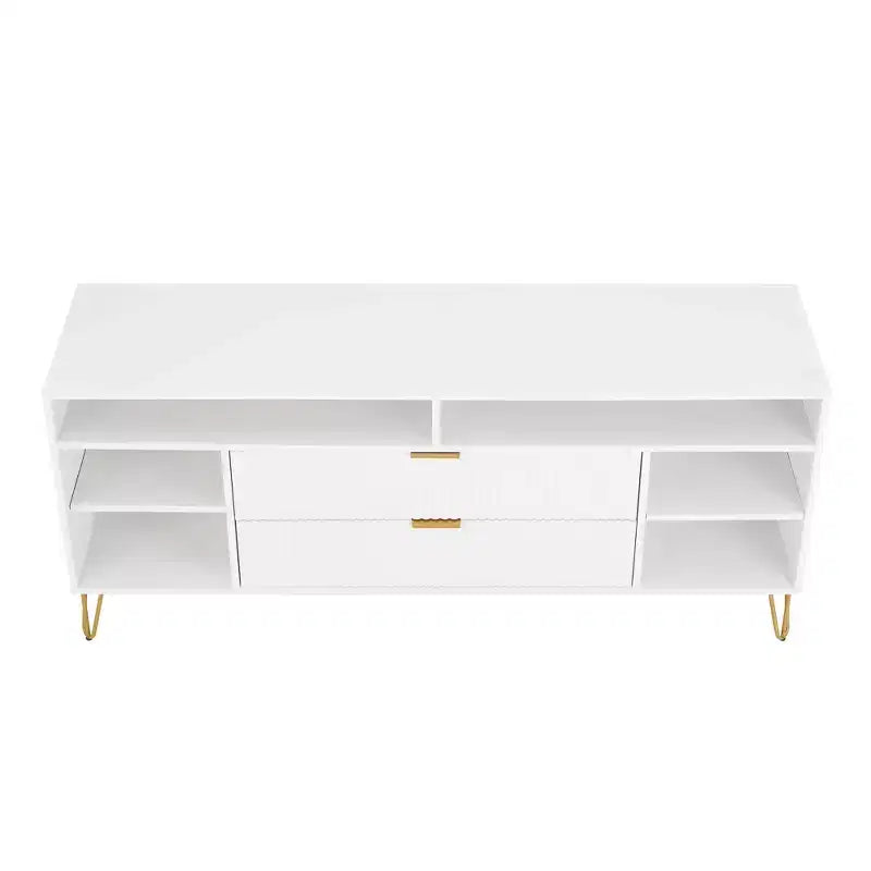 Meuble TV Dumbo Manhattan Comfort de 63 po pour téléviseurs jusqu'à 60 po, blanc