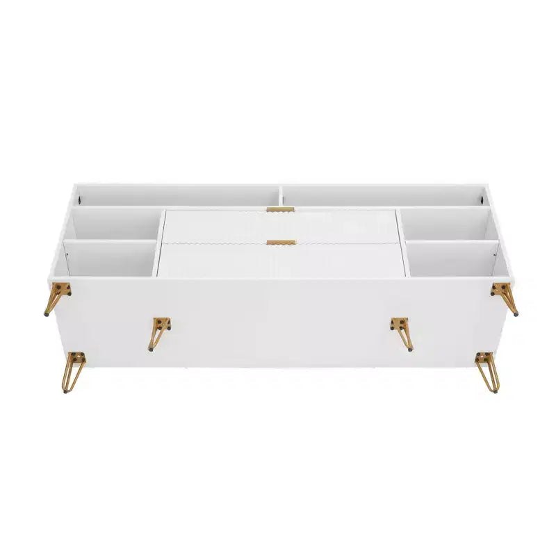 Meuble TV Dumbo Manhattan Comfort de 63 po pour téléviseurs jusqu'à 60 po, blanc