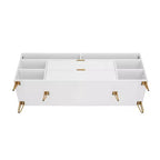 Meuble TV Dumbo Manhattan Comfort de 63 po pour téléviseurs jusqu'à 60 po, blanc