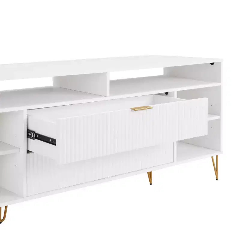 Meuble TV Dumbo Manhattan Comfort de 63 po pour téléviseurs jusqu'à 60 po, blanc