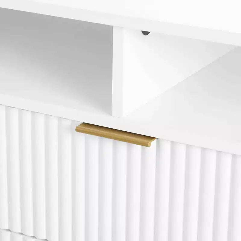 Meuble TV Dumbo Manhattan Comfort de 63 po pour téléviseurs jusqu'à 60 po, blanc