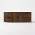 Meuble télé Dosinia à 4 tiroirs marron - Threshold™ conçu en collaboration avec Studio McGee