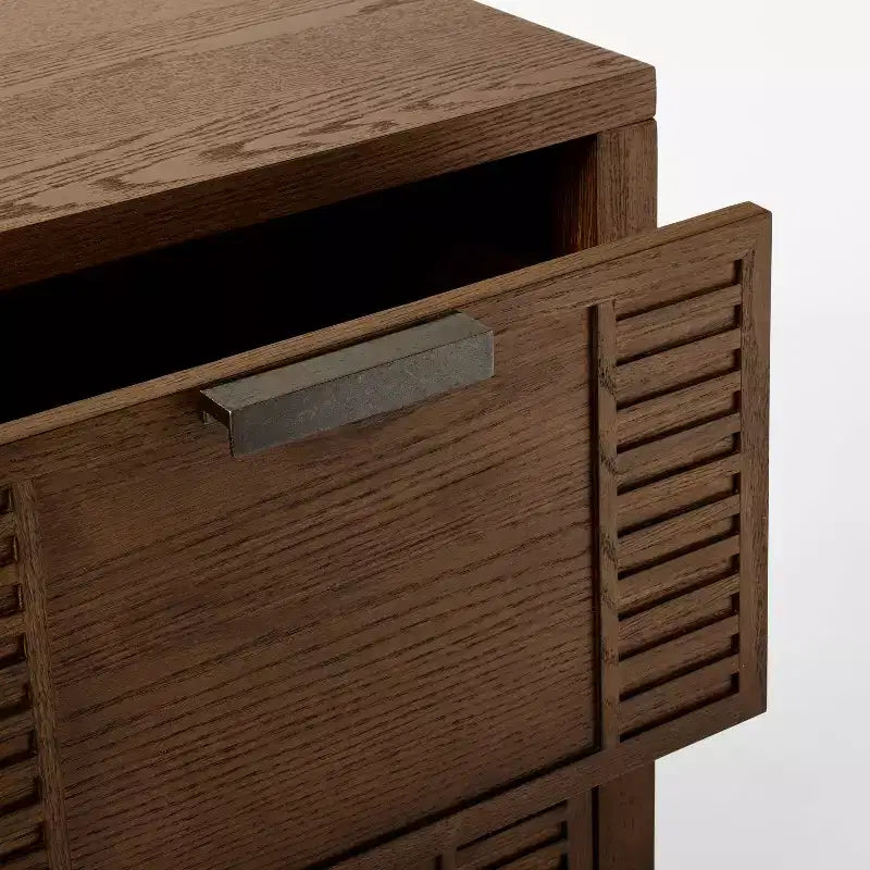 Meuble télé Dosinia à 4 tiroirs marron - Threshold™ conçu en collaboration avec Studio McGee