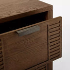 Meuble télé Dosinia à 4 tiroirs marron - Threshold™ conçu en collaboration avec Studio McGee